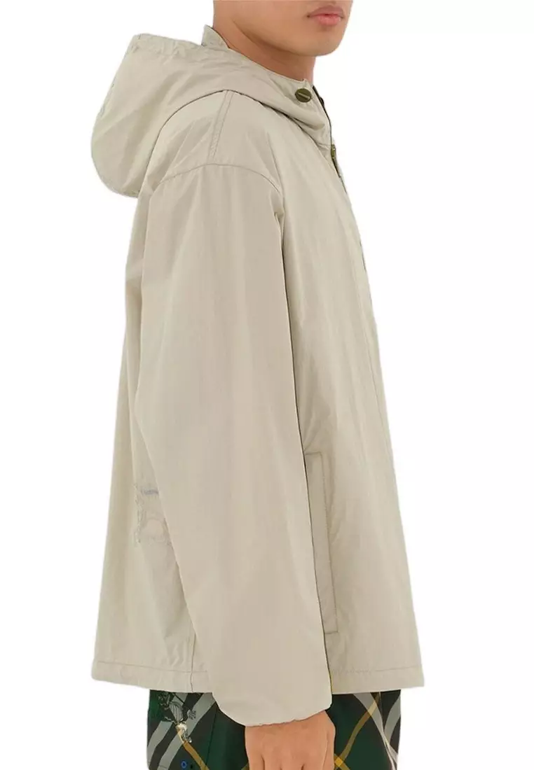 Nylon Pullover Windbreaker in Hunter