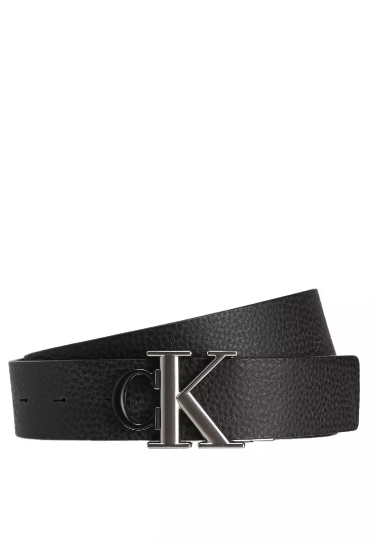 Round Mono Plaque Reversible 35MM Belt - Calvin Klein Accessories