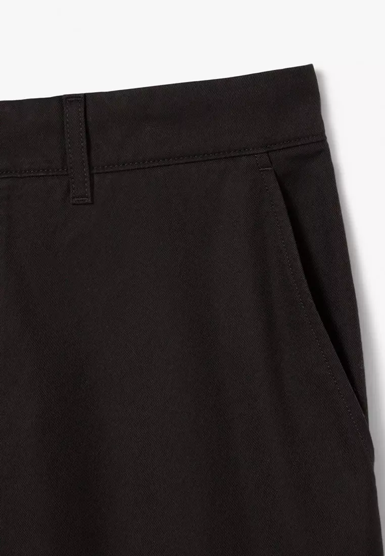 Regular Fit Gabardine Chino Bermuda Shorts