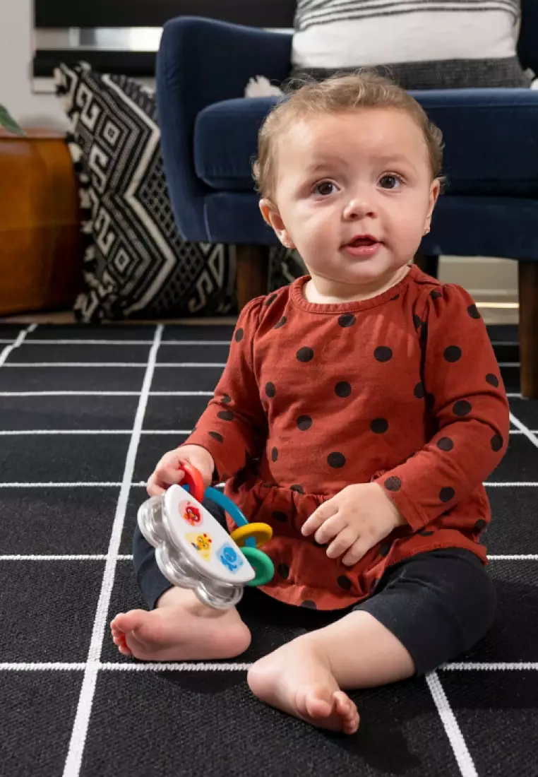 Baby Einstein Tiny Tambourine Musical Toy And Rattle Toy