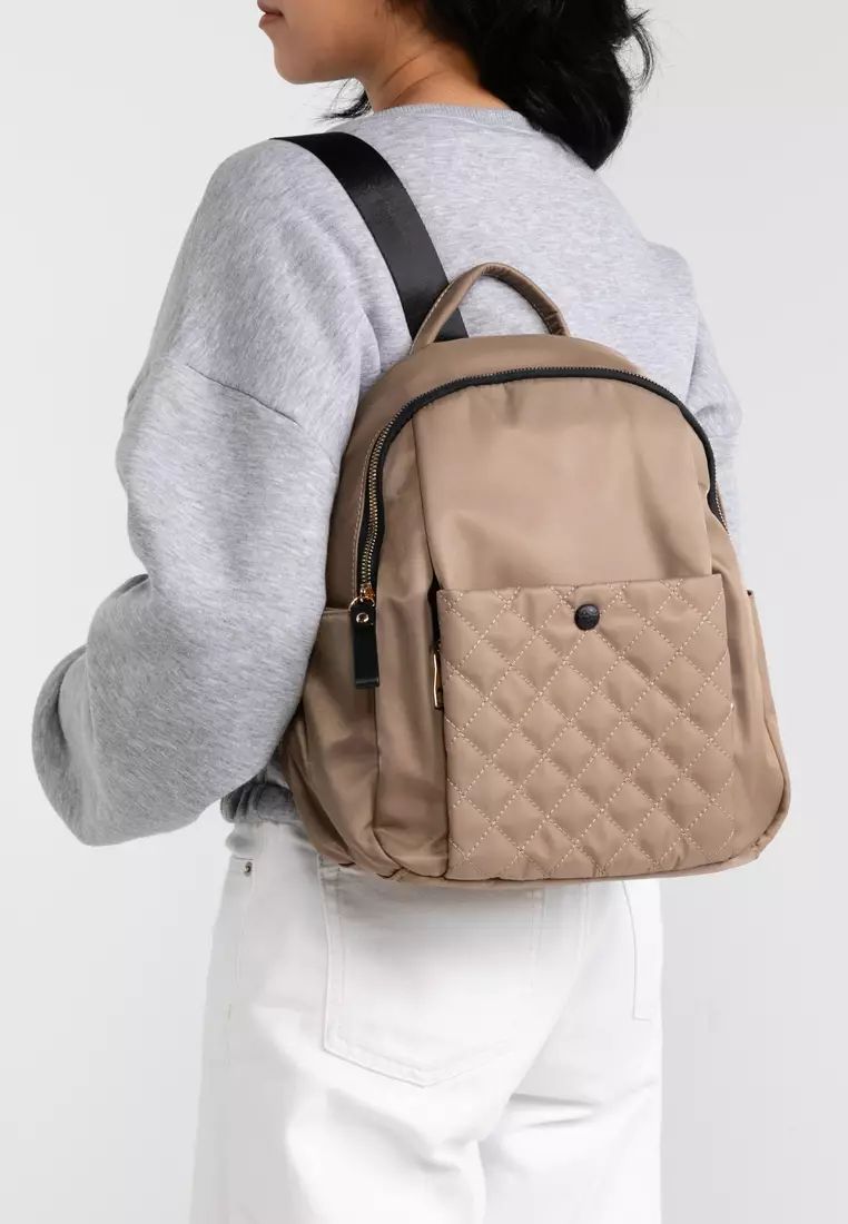 Quilted Nylon Backpack