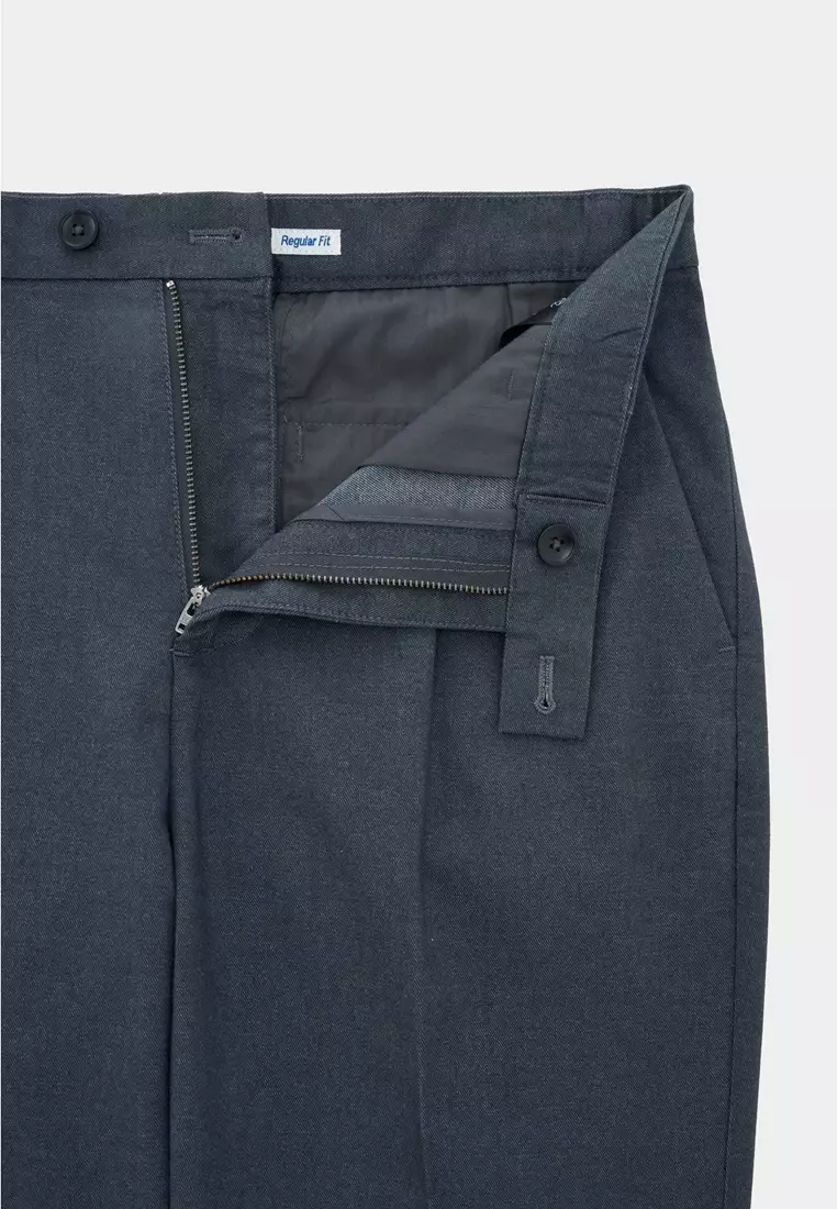 Denim Regular-Fit Stretch Casual Pants