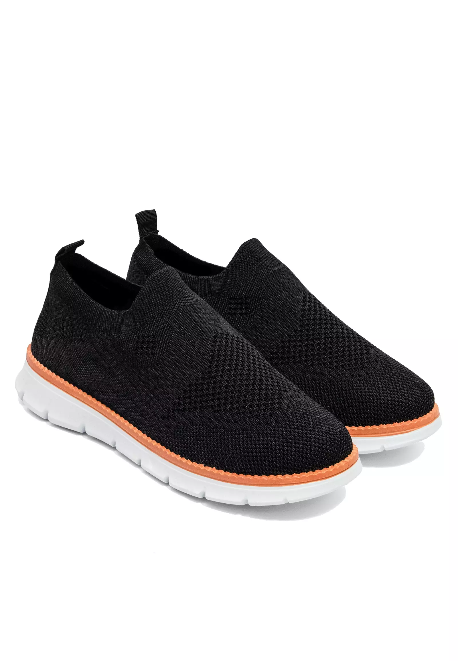 Dr. Kevin Sepatu Sport Pria Men Sneakers Sekolah Flyknit Non Tali Slip On 889-080