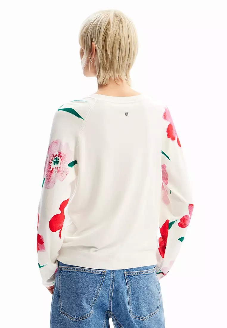 Buy Desigual Desigual Woman Watercolour floral pullover. 2024 Online ...