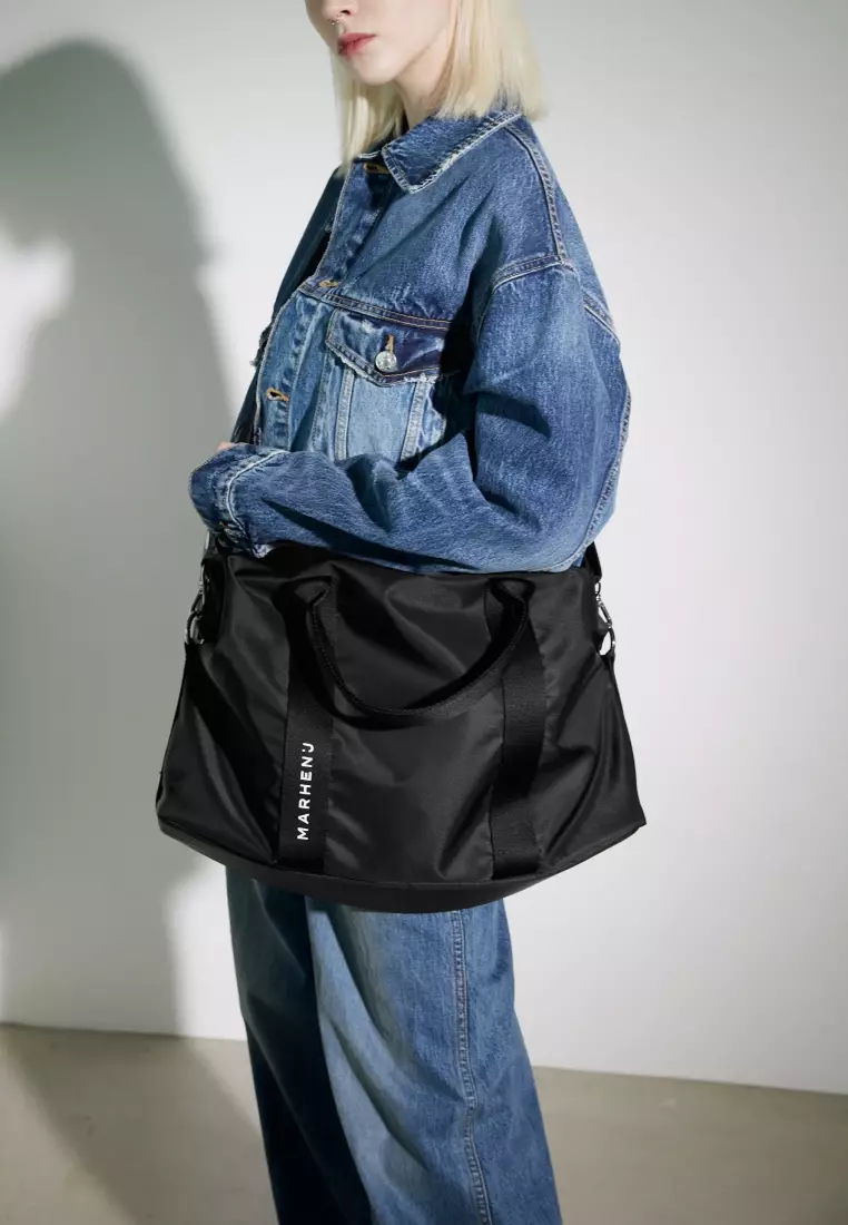 VERSUS Nylon Crossbody Bag Black