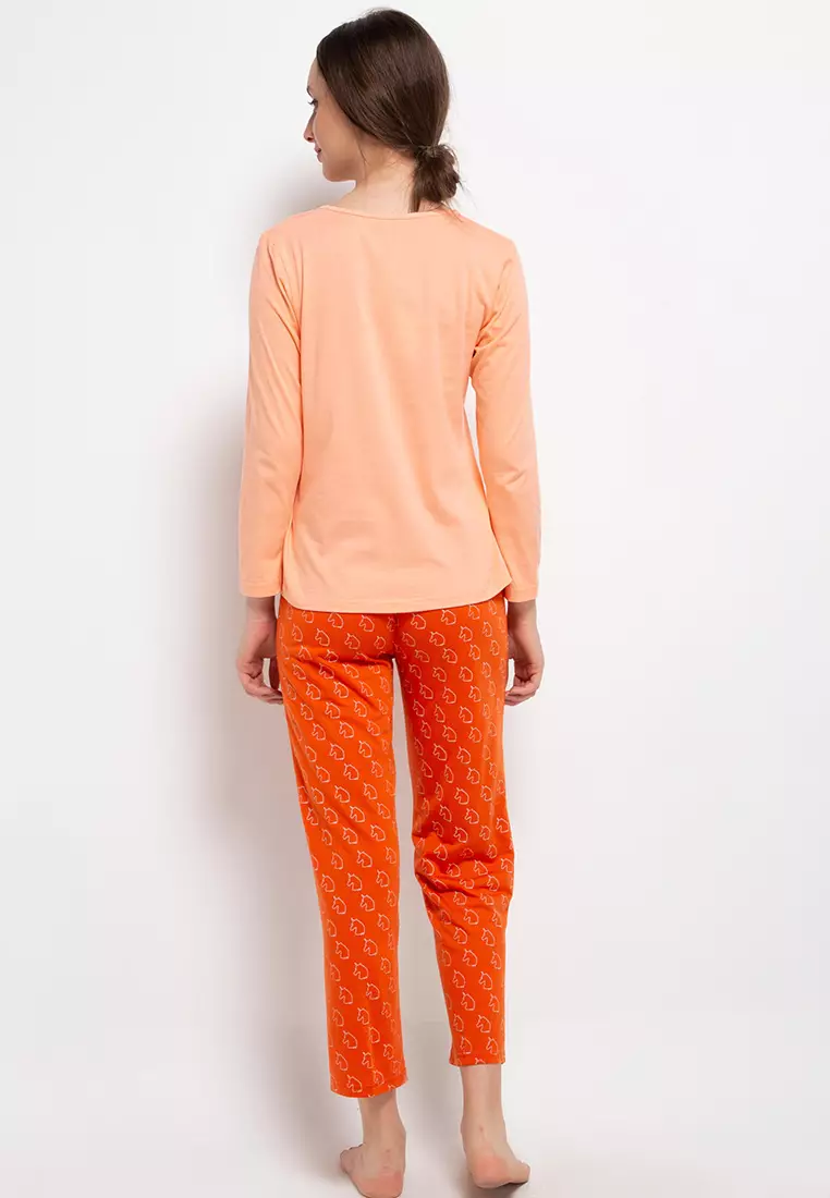 Pyjama Pijama Long Sleeve Long Pants Sleepwear