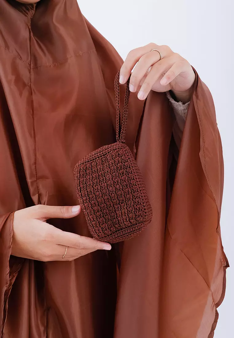 Safina Prayer Set | Mukena Travel Pouch - Brick