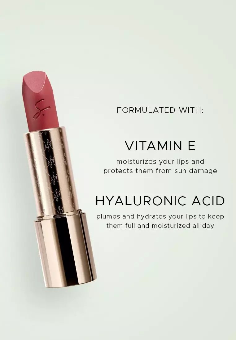 Satin Creme Kiss Bullet Lipstick in Soft Rouge