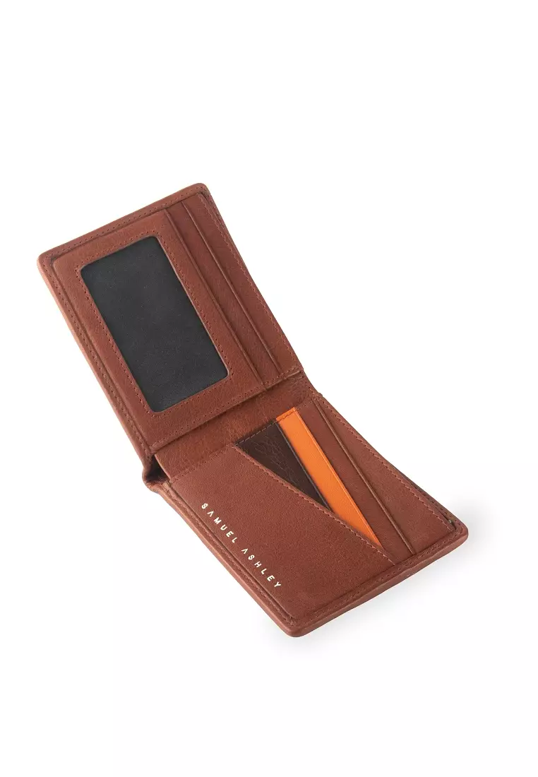 Cayman Bi-fold Wallet (RFID) - Brandy/Espresso