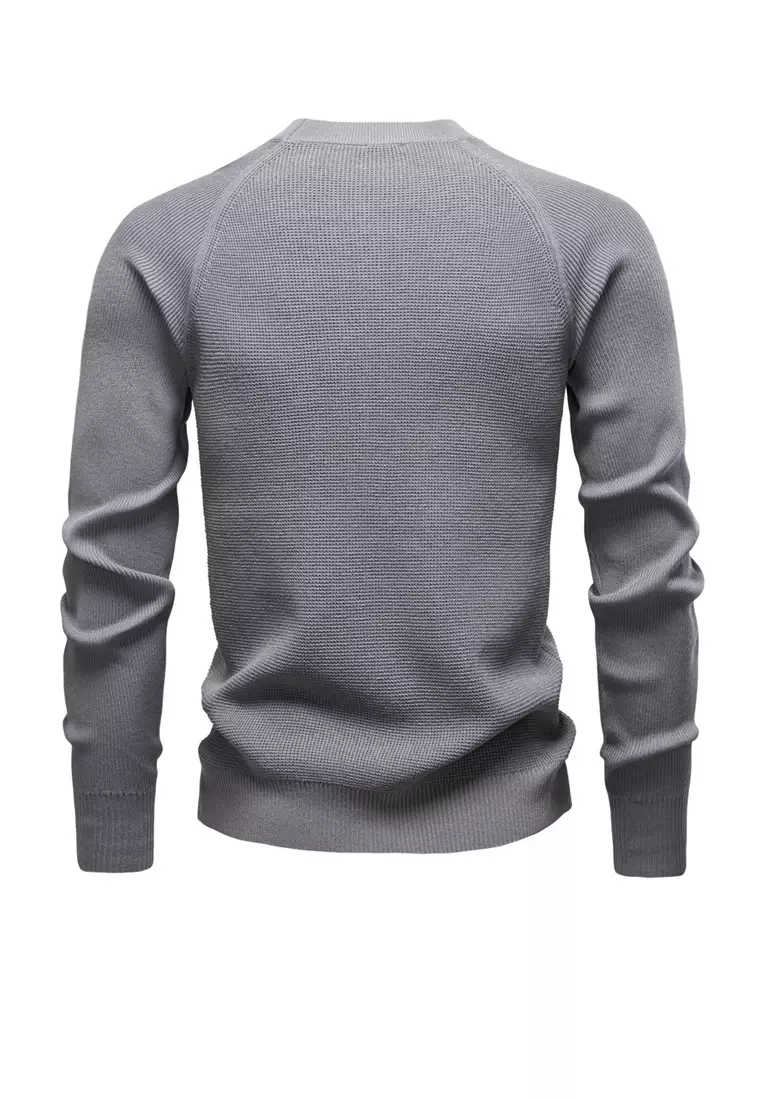 Round Neck Jacquard knit Sweater AX-TSD6125