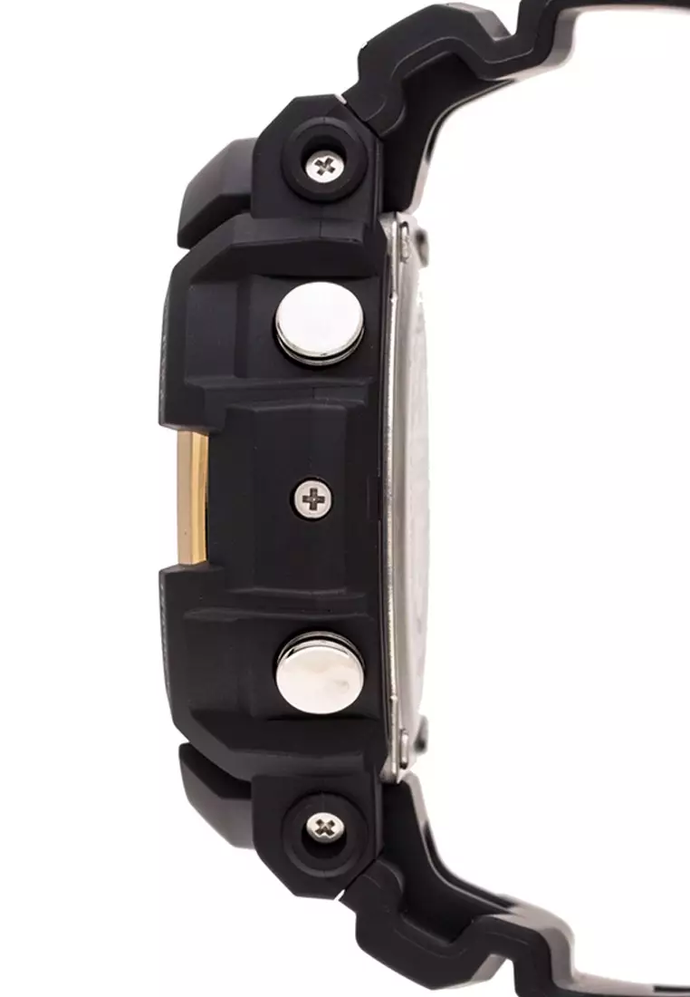 Casio G-SHOCK Jam Tangan Pria - Black Rosegold - Resin - GAS-100G-1ADR