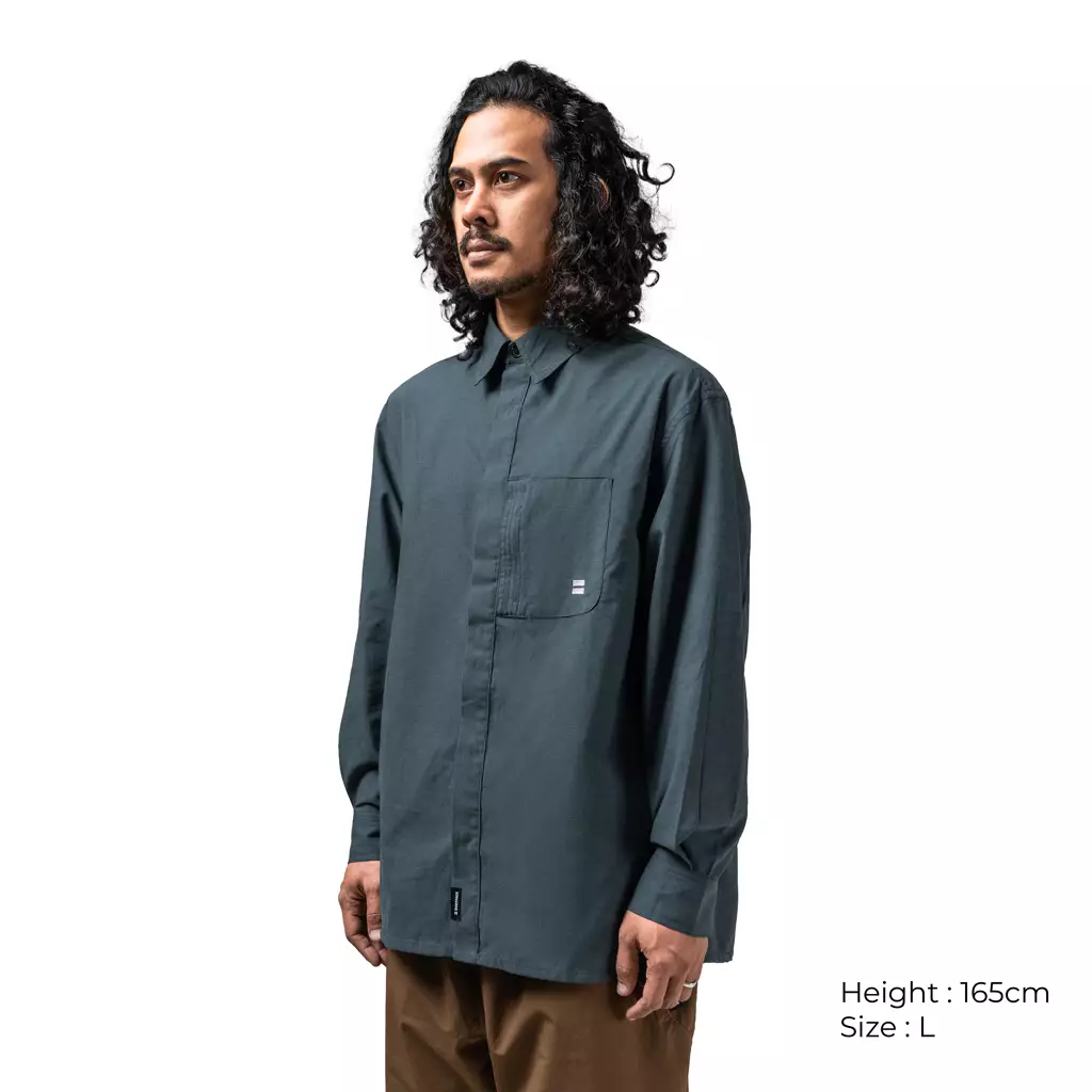 Bodypack Sinsa Oxford Long Sleeves Shirt - Green