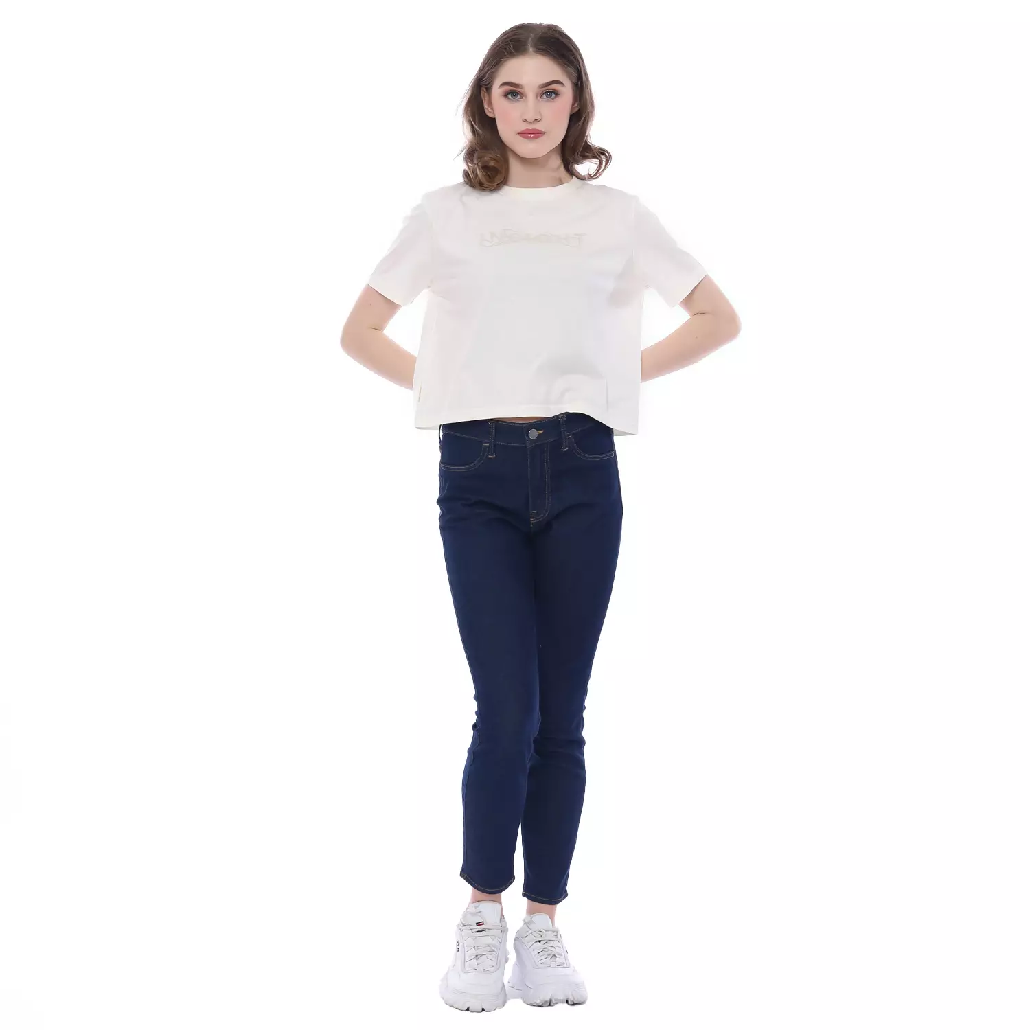 Insight Kaos Lengan Pendek Wanita Swirl Short Tee Planet Surf
