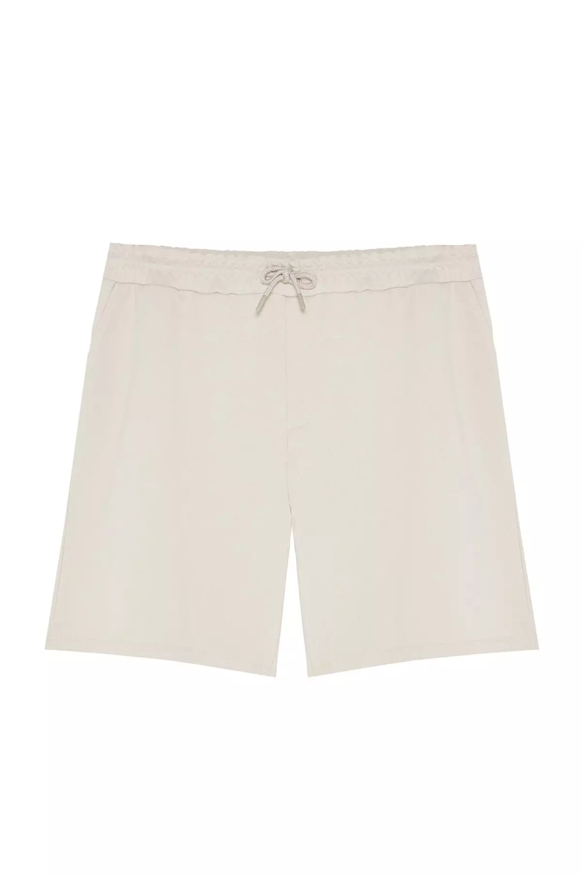 Large Size Stone Regular Cut Comfortable 100% Cotton Basic Shorts TMNSS24AP00001