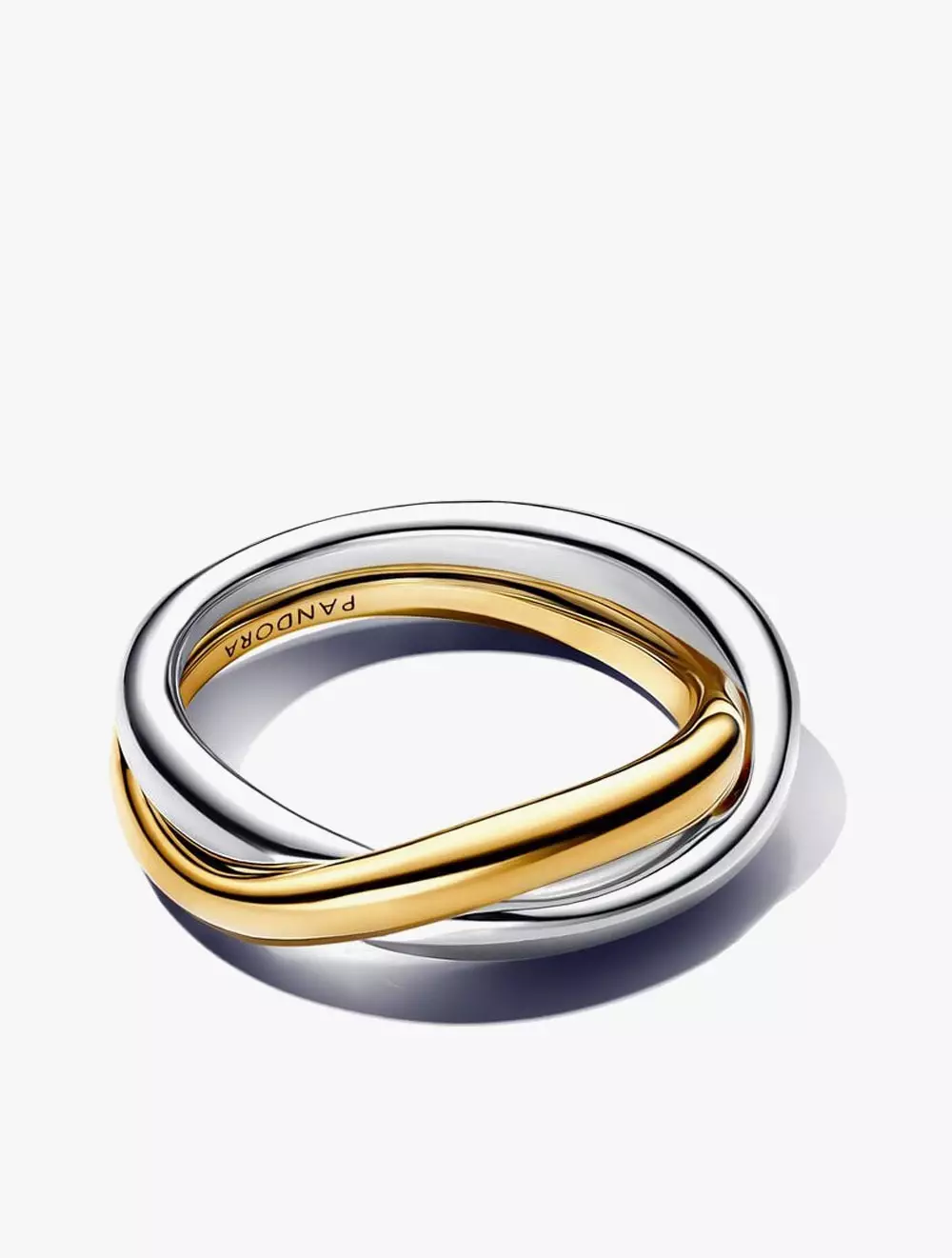 Sterling silver and 14k gold-plated ring