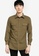 ZALORA BASICS green Flap Pocket Long Sleeve Shirt 669C7AA008C0FBGS_1
