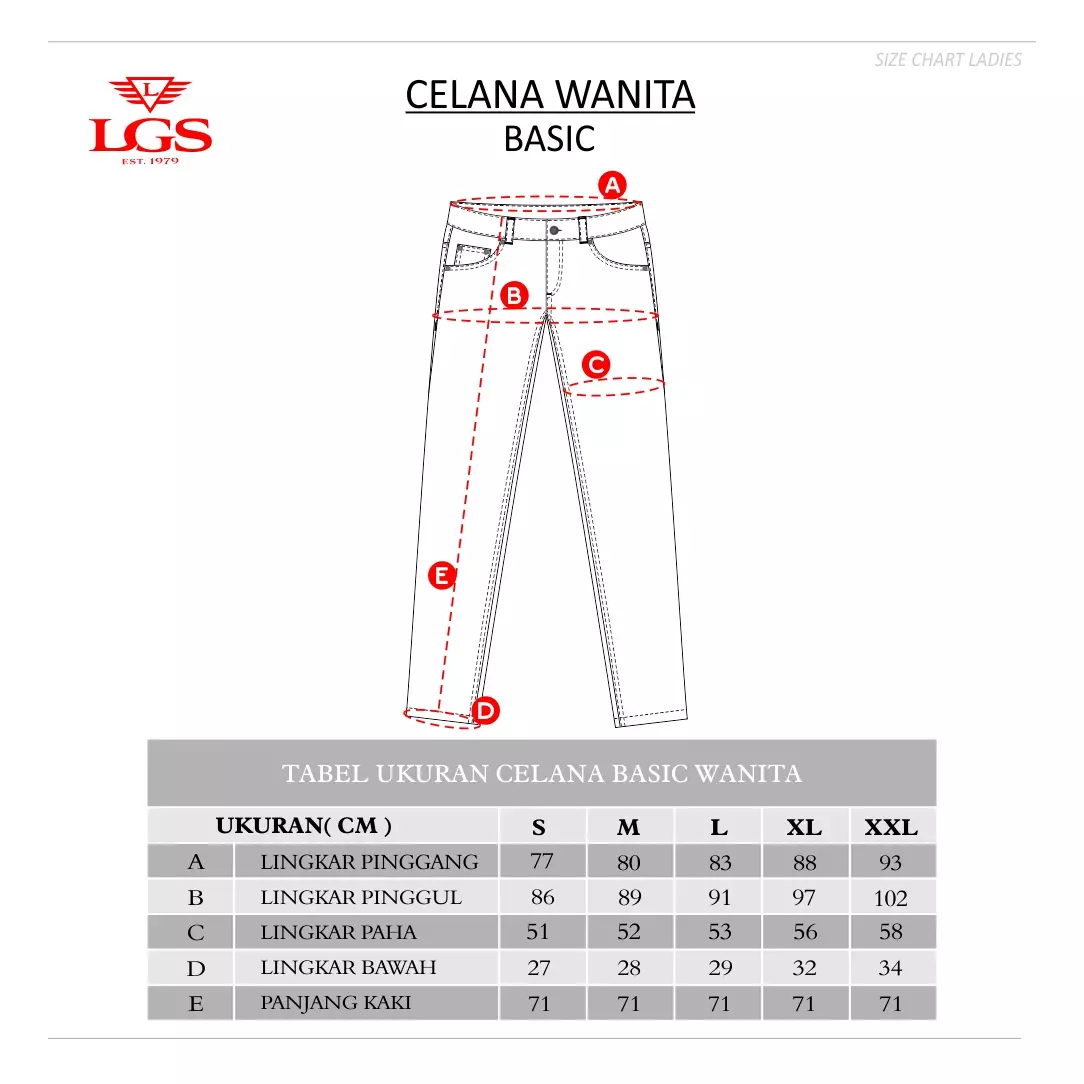 LGS - Celana Jeans Panjang Wanita - Biru Denim - LLJT.238.968.841.7C