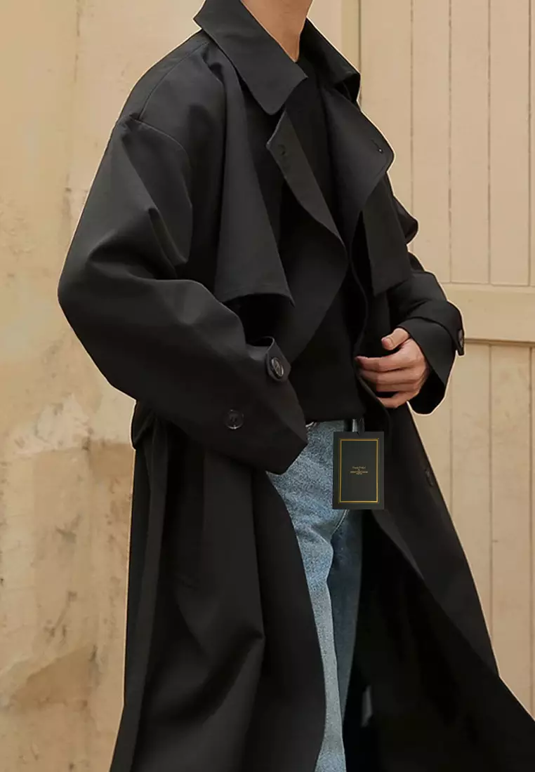 Thin Double Breasted Trench Coat MYQ8350