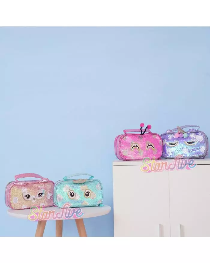 TEMPAT PENSIL JINJING CARRY ON SEQUIN KOTAK STARFIVE - MERMAID TOSCA