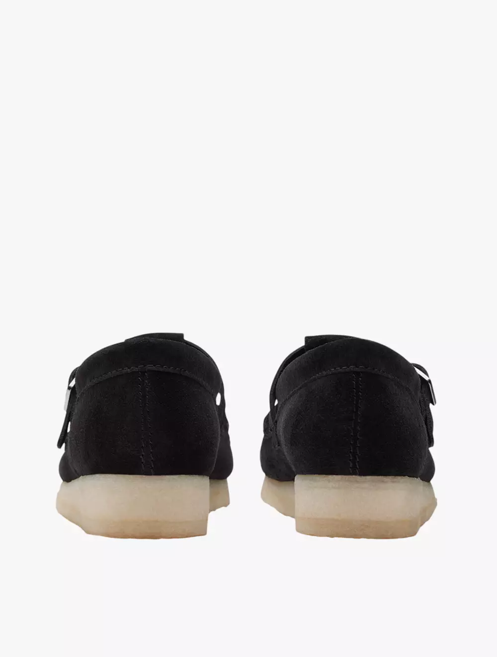 Clarks Wallabee T Bar Black Sde