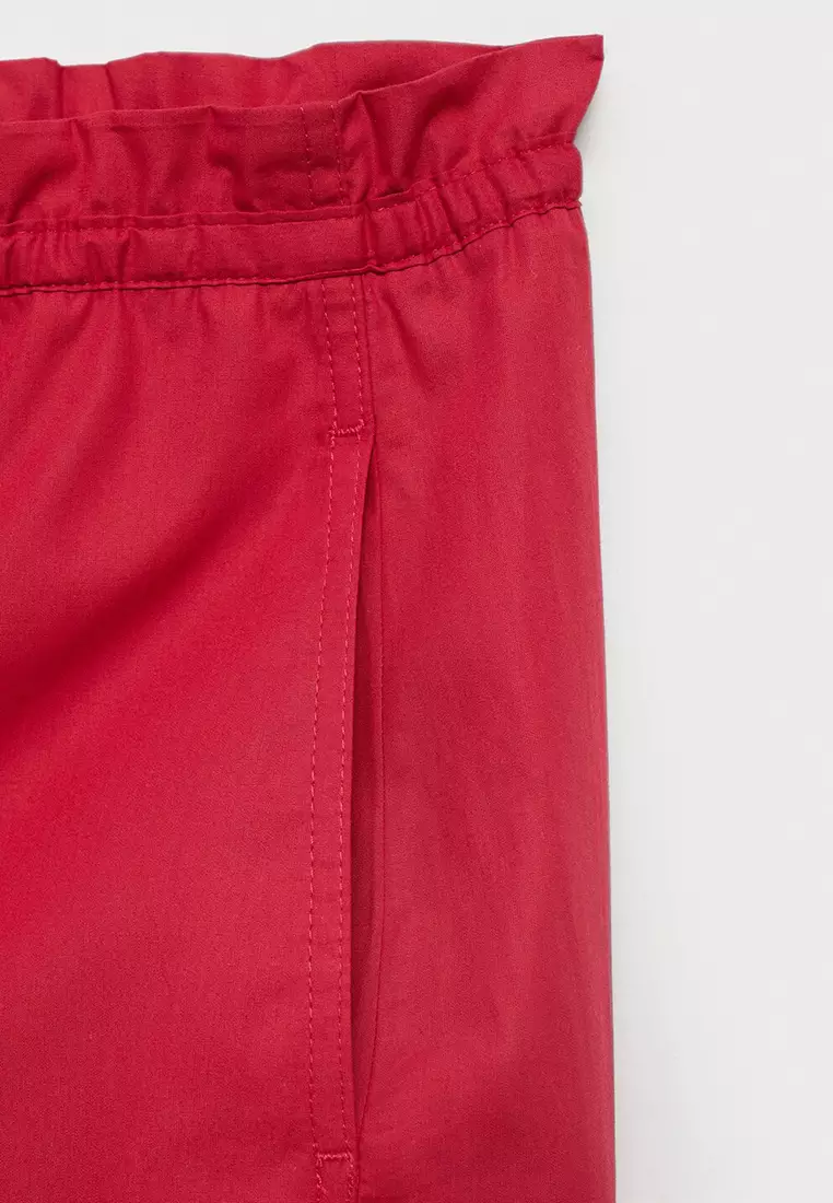 Paper Bag Cotton Trousers