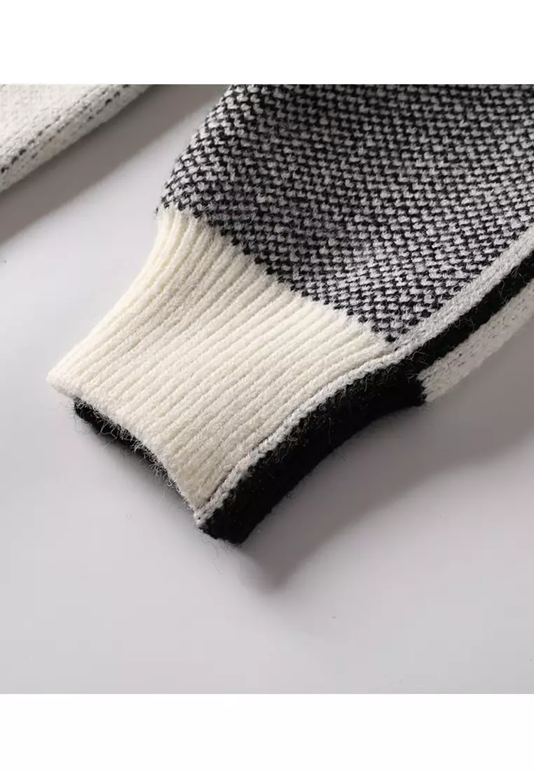 Color Matching Knit Sweater AY-my6812