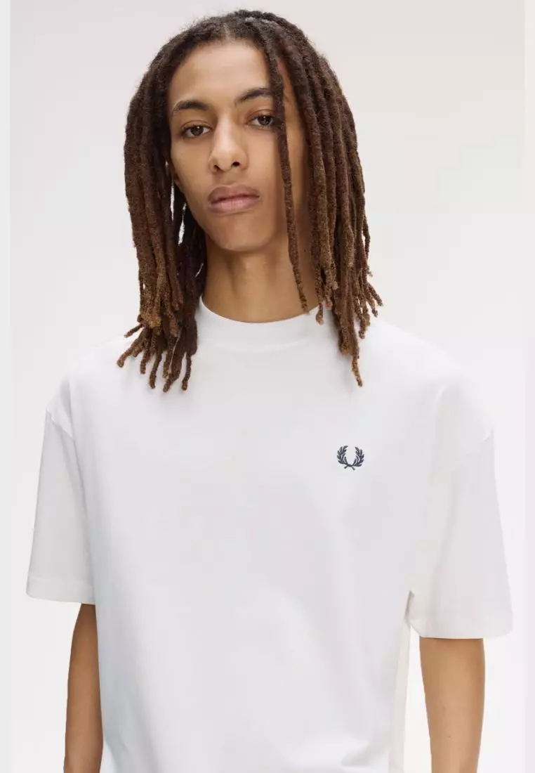 Fred Perry M2474 Back Print Laurel Wreath T-Shirt (Snow White) 