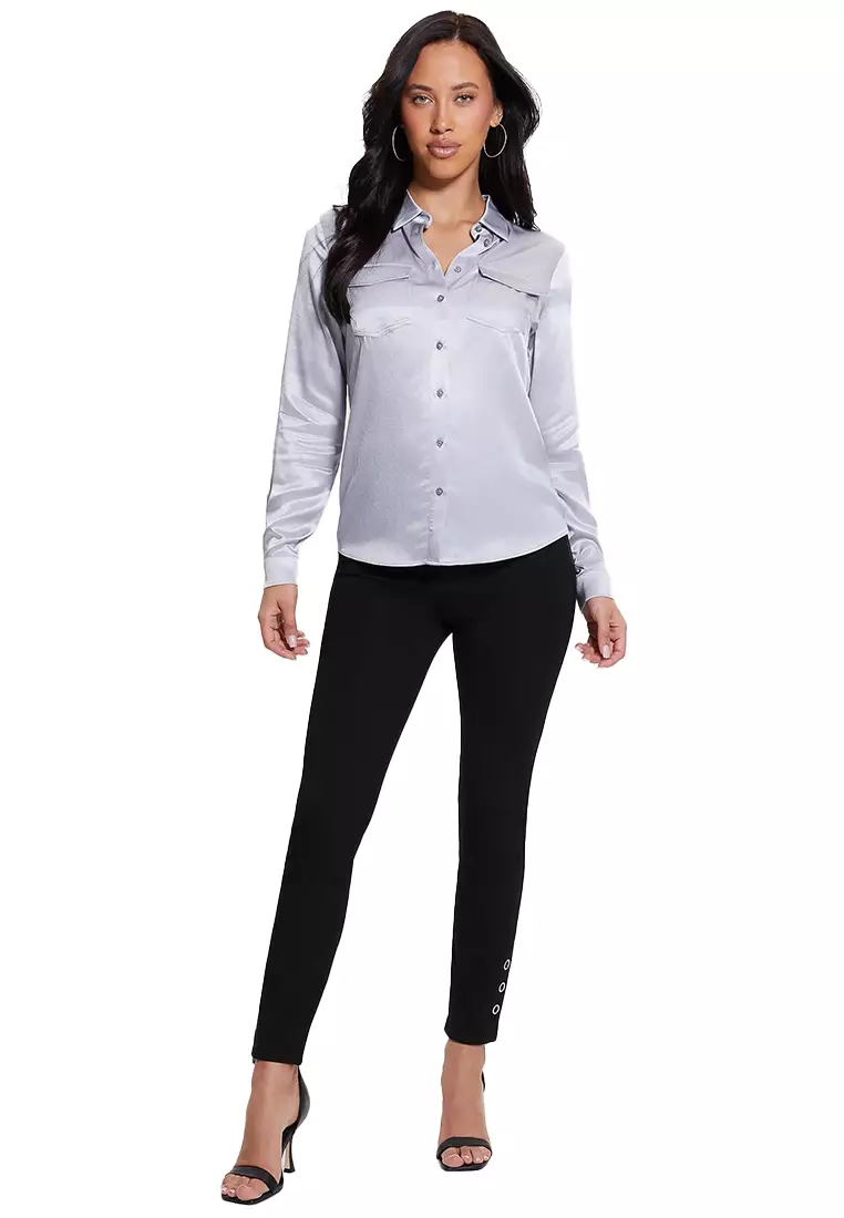 Guess shirts long sleeve on sale