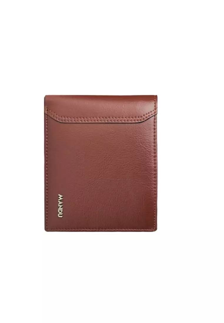 Dompet Lipat Pria Pendek 5309-2 RFID Blocking Genuine Leather Premium ORIGINAL - Coffee