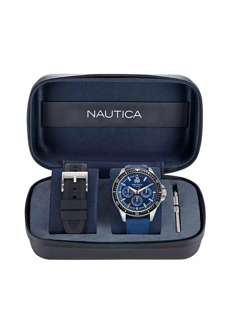 Nautica Gents BoxSet Watch NCT Windrose- NAPWRF409