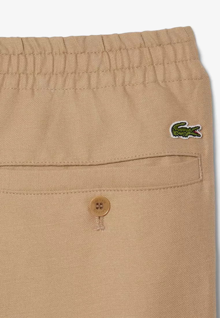 Regular Fit Linen Twill Pants