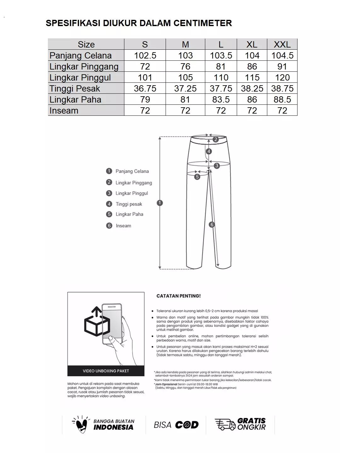 MINIMAL - Rumors - Celana Lebar Lipit - Beige Warna Beige