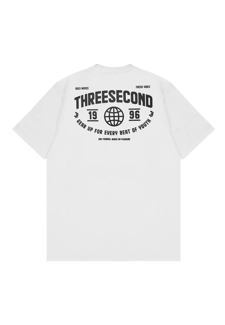 3Second Men's T-Shirt Short Sleeve Regular Fit Cotton Poca C940125