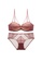 LYCKA brown LMM0135-Lady Two Piece Sexy Bra and Panty Lingerie Sets (Brown) AF148US2FC48FEGS_1