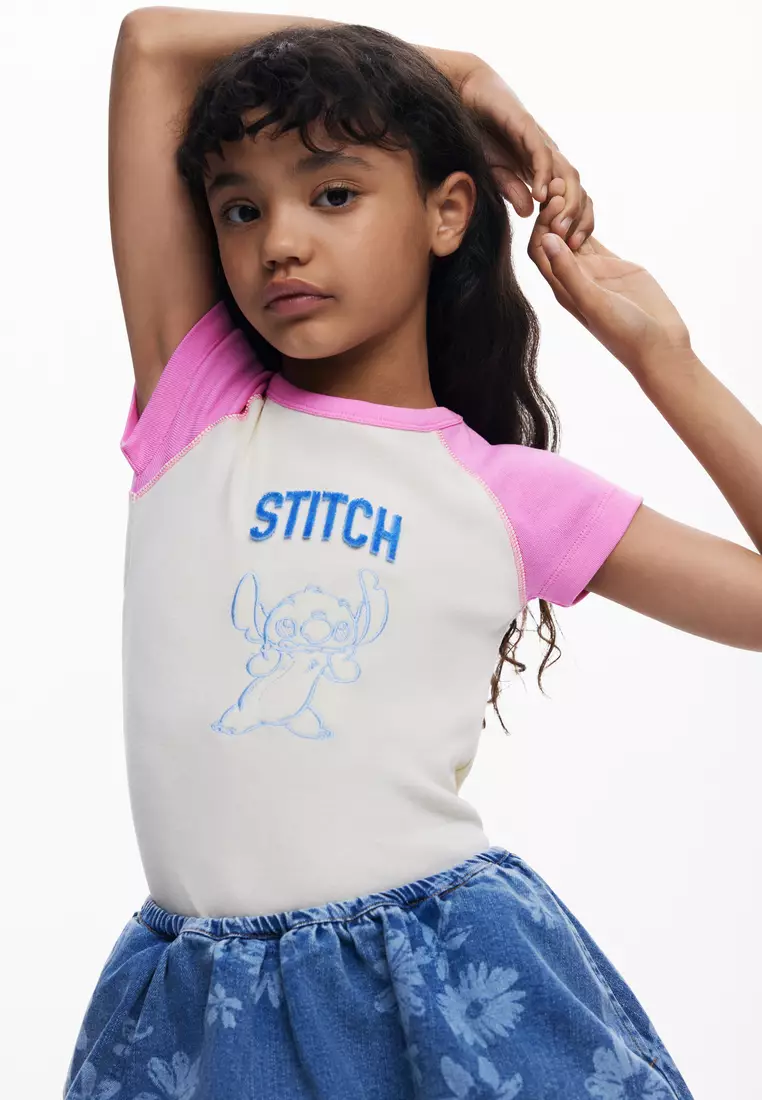 Denim mini bubble skirt