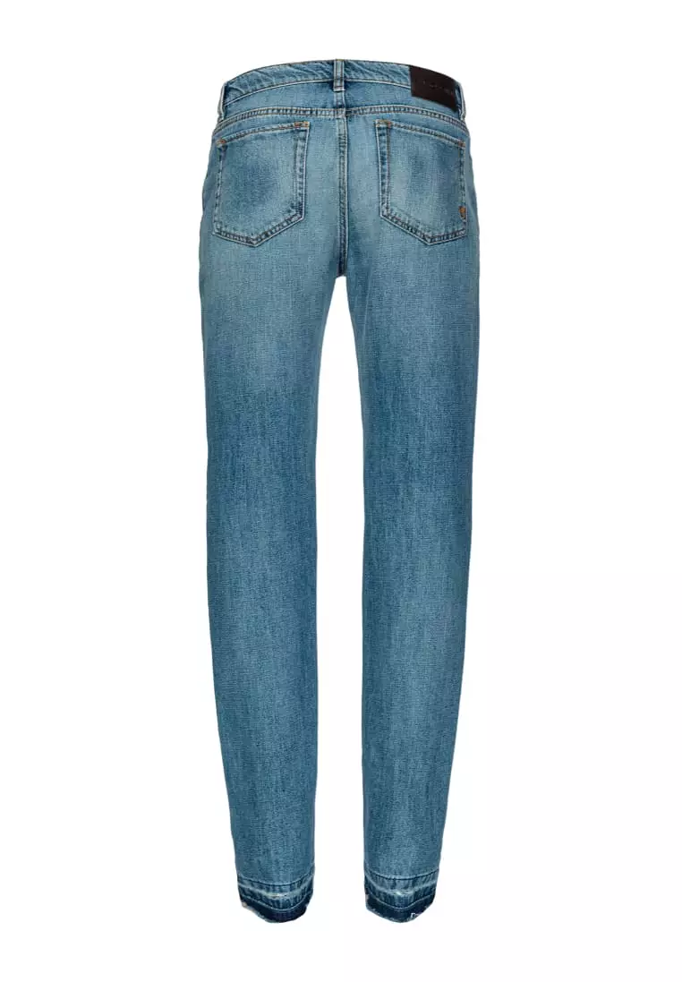 Buy Pinko Robin blue jeans with hem detail 2025 Online | ZALORA