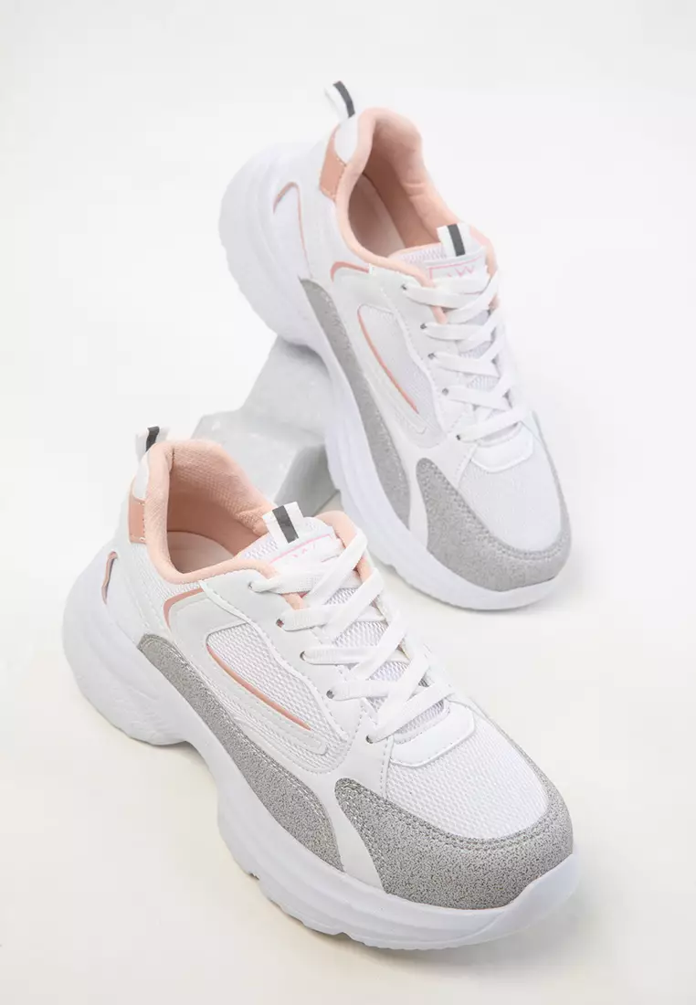 White-Powder Women's Sneaker 20413