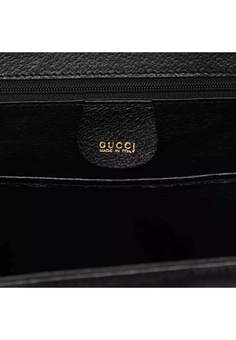 Pre-Loved Gucci Small Grained Calfskin Bamboo Night