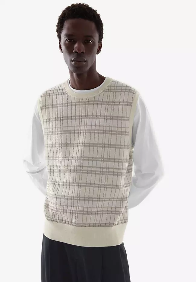 Buy COS Regular-Fit Jacquard Knit Vest 2024 Online