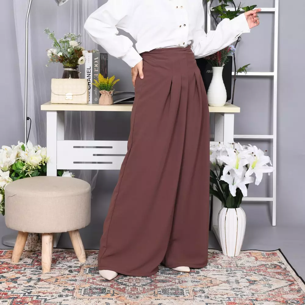 Lidya Wide Leg Pants - Soft Mahogany M19990 R45S2