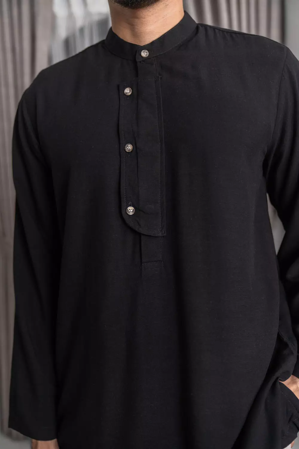 Klamby - Ratimaya Long Shirt Men Midnight Black-L