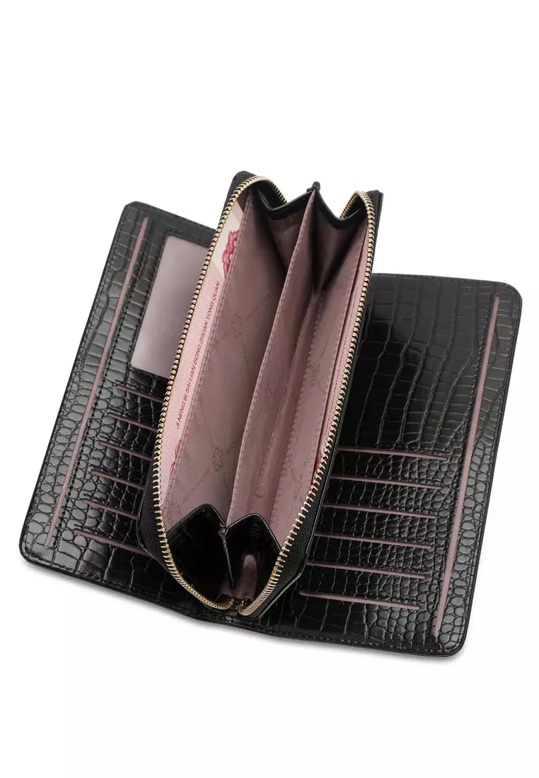 Women's Bi Fold Long Zipper Purse