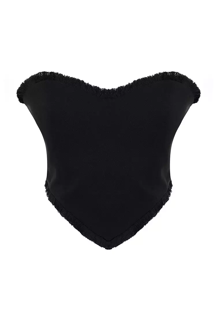 Fringe Bustier Top