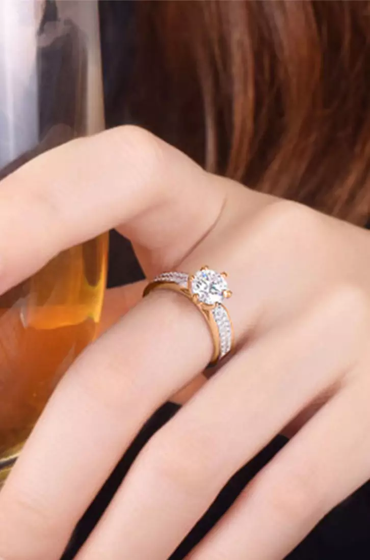 Buy YOUNIQ YOUNIQ ESTELA Diamond ROM Engagement Wedding Adjustable