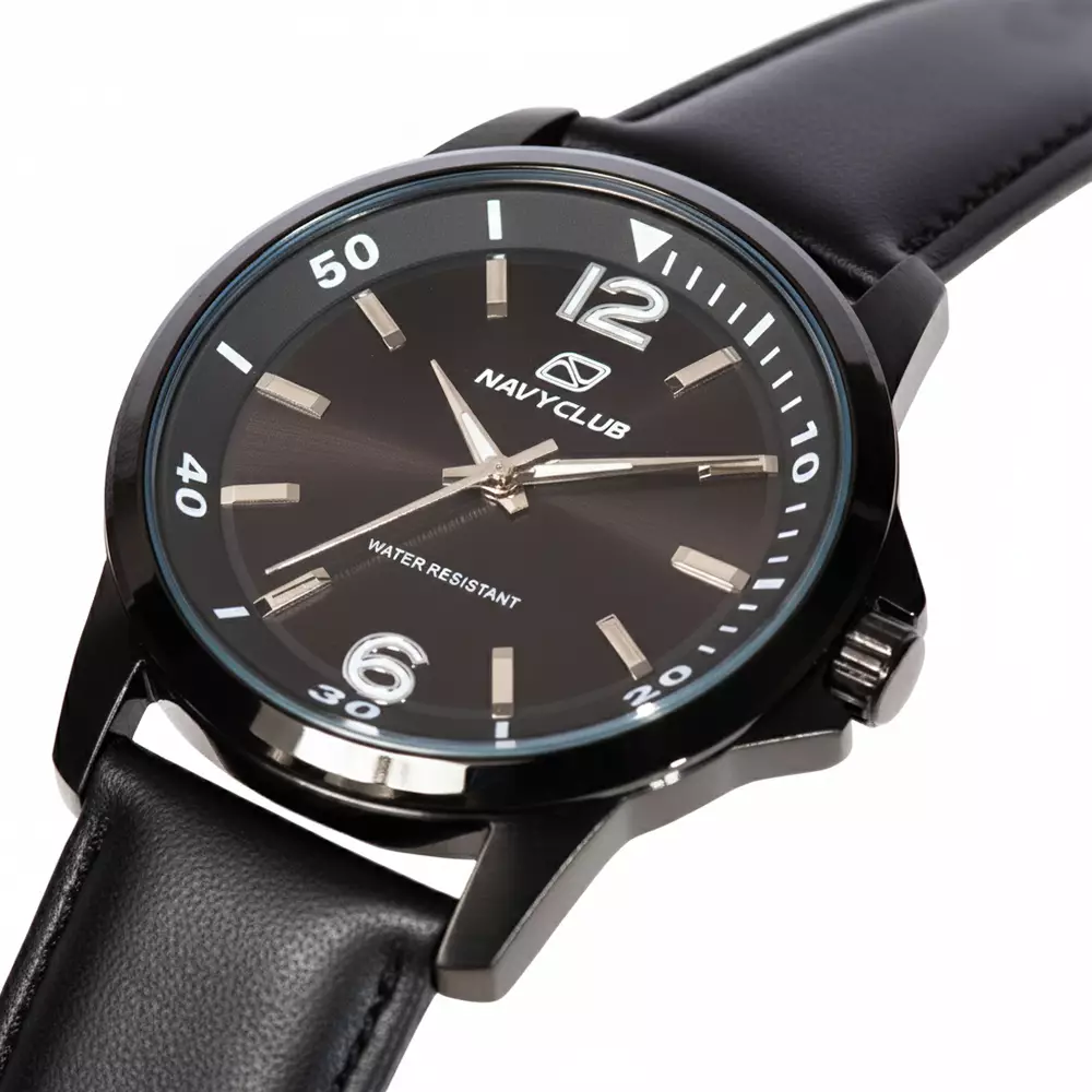 Navy Club Jam Tangan Pria Coast - Leather Strap