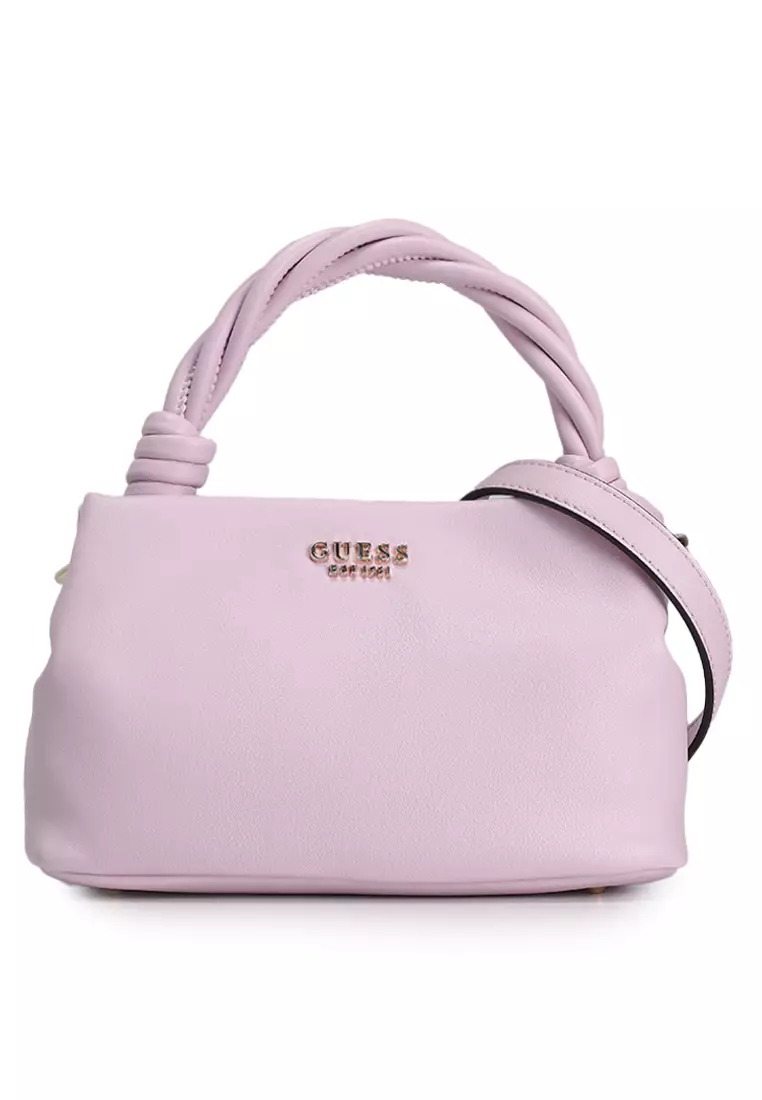 【GUESS ゲス】SANSA TWISTED TOP HANDLE サッチェル Guess Sansa Top Handle Crossbody Bag | Dillard's