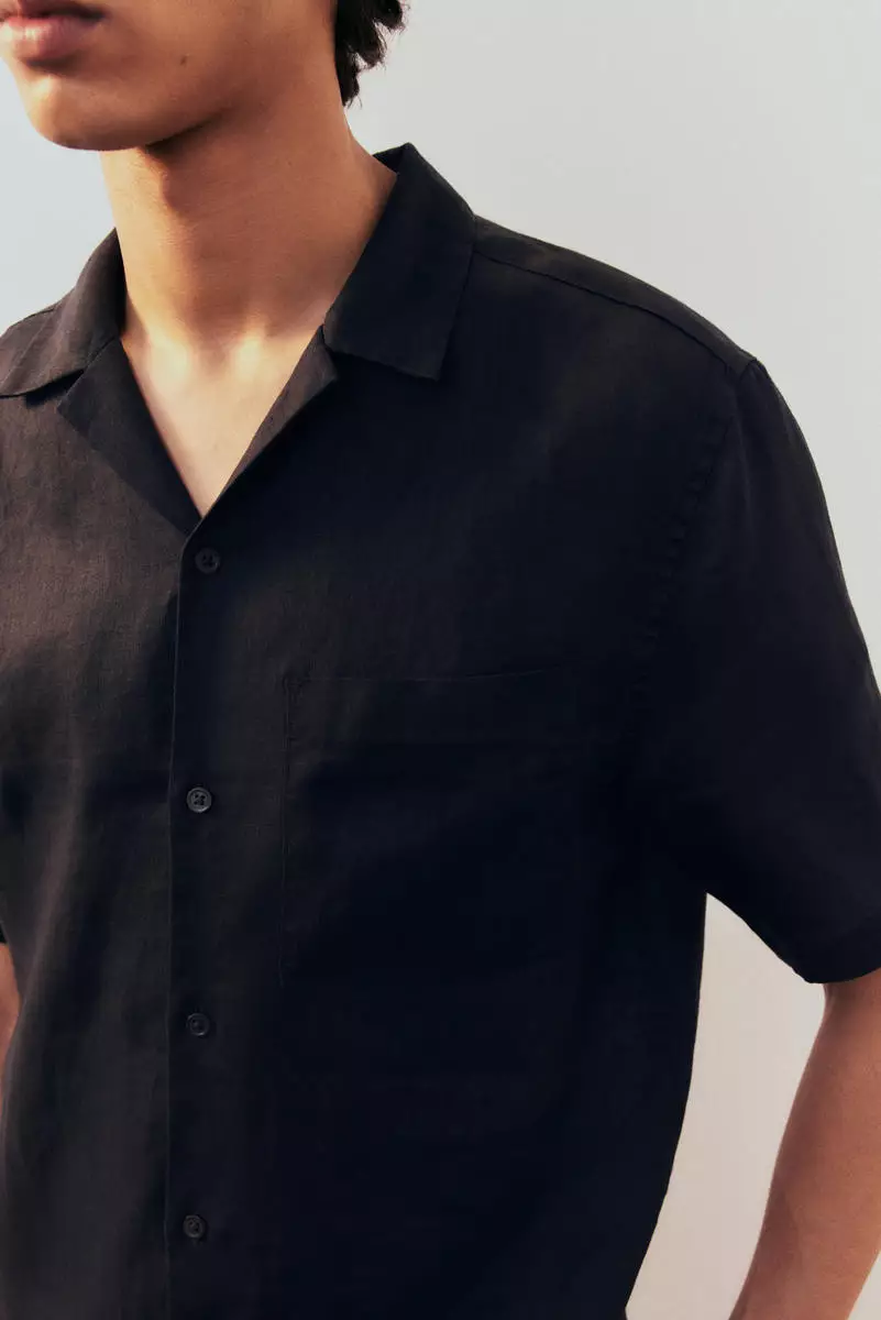 Regular Fit Linen resort shirt