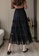 Halo black Layered Net Yarn Pleated Skirt B0892AA4388D8BGS_2