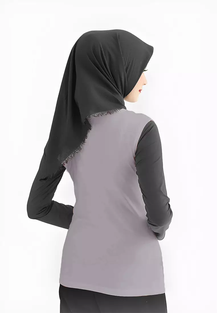 Cotton Bee - Round Neck Sleeveless | Inner Manset Kaos Tanpa Lengan - Cool Grey - XL