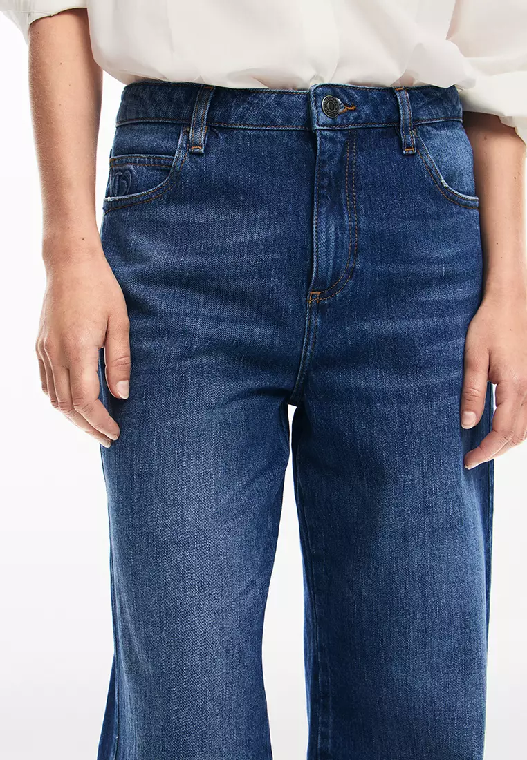 Desigual Woman Pink culotte pants.